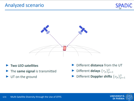 Multi-Satellite Diversity through the Use of OTFS